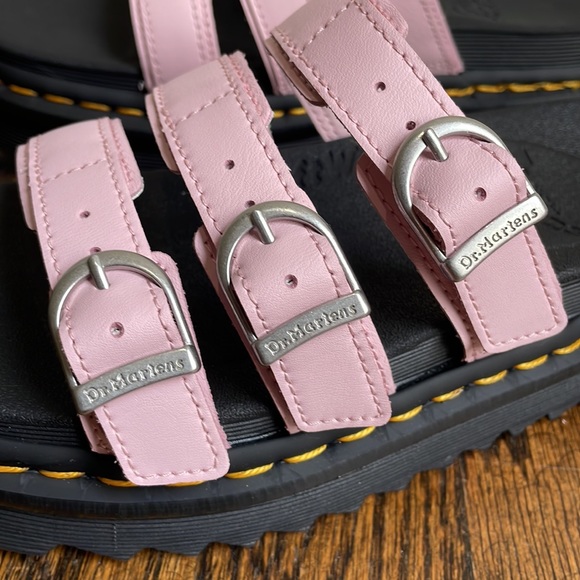 Dr Martens Docs Soft Wair Blaire Slide Sandals Platform Pink - Picture 3 of 8